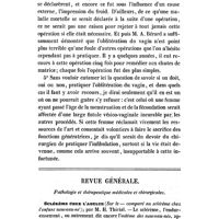 0093 - Page 89 - Mémoires et observations. Septembre 1845. Fistule vésico-vaginale survenue à la suite d'un accouchement laborieux ; opération de l'infibulation pratiquée par M. A. Bérard... Observation recueillie par M. A. Trifet... / Revue générale. Pathologie et thérapeutique médicales et chirurgicales. Sclérème chez l'adulte (Sur le - comparé au sclérème chez l'enfant nouveau-né) ; par M. H. Thirial