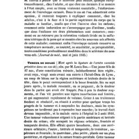 0096 - Page 92 - Revue générale. Pathologie et thérapeutique médicales et chirurgicales. Sclérème chez l'adulte (Sur le - comparé au sclérème chez l'enfant nouveau-né) ; par M. H. Thirial. / Tumeur du diploé (Mort après la ligature de l'artère carotide primitive dans un cas de) ; obs. par M. Louis Bos