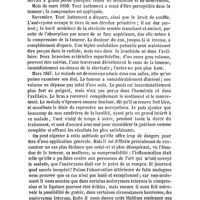 0104 - Page 100 - Revue générale. Thérapeutique médico-chirurgicale. Anévrysme de la sous-clavière (guérison par le déplacement d'une partie du contenu du sac, suivant la méthode de M. Fergusson), par le Dr Robert Little / Amputation de la totalité de la langue, à l'aide des caustiques, par le Dr Girouard, de Chartres (observation recueillie par le Dr Romain...)