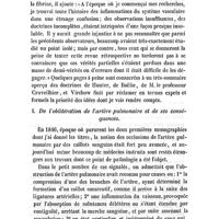 0419 - Page 415 - Mémoires originaux. Octobre 1857. Thrombose et embolie ; exposé des théories du professeur Virchow. Par le Dr Ch. Lasègue. I. De l'oblitération de l'artère pulmonaire et de ses conséquences