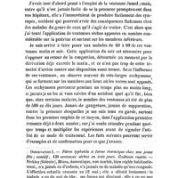 0521 - Page 517 - Mémoires originaux. Novembre 1857. De la fièvre typhoïde à forme thoracique et de son traitement. Par le Dr Behier... Observation I. - Fièvre typhoïde à forme thoracique chez une jeune fille ; vomitif, 120 ventouses sèches en trois jours. Guérison rapide