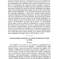 0744 - Page 740 - Revue générale. Pathologie médico-chirurgicale. Luxation du coceyx, par le Dr Roeser. / Revue des Thèses soutenues à la Faculté de Médecine de Paris en 1856. Chirurgie. Du traitement des varices par les injections de perchlorure de fer dans les veines, par M. E. Caron ; 80 pages