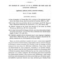 0591 - Page 591 - Revue critique. Des troubles du langage et de la mémoire des mots dans les affections cérébrales (aphémie, aphasie, alalie, amnésie verbale). Par le Dr Jules Falret. (Deuxième article.)
