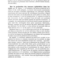 0097 - Page 97 - Revue générale. Pathologie médico-chirurgicale. Scarlatine (Sur l'état de l'estomac et de l'intestin dans la) ; communication à la Société médicale et chirurgicale de Londres par le Dr Samuel Fenwick. / Sur la production des tumeurs épithéliales dans les nerfs, par M. Cornil