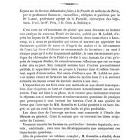 0123 - Page 123 - Bibliographie. Leçons sur les hernies abdominales faites à la Faculté de médecine de Paris, par le professeur Gosselin, recueillies, rédigées et publiées par le Dr Labbé... 1 vol. in-8°. Prix, 7fr. Chez A. Delahaye