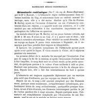 0610 - Page 610 - Revue générale. Pathologie médico-chirurgicale. Hématurie endémique (Sur l') du cap de Bonne-Espérance), par le Dr J. Harley
