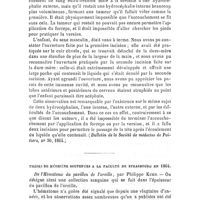 0614 - Page 614 - Revue générale. Pathologie médico-chirurgicale. Observation d'hydrocéphalie remarquable, par M. le Dr Pingault. / Thèses de médecine soutenues à la faculté de Strasbourg en 1864. De l'Hématome du pavillon de l'oreille, par Philippe Kuhn