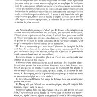 0619 - Page 619 - Revue générale. Thèses de médecine soutenues à la faculté de Strasbourg en 1864. De l'Ophthalmie diphthéritique, par Théophile Courcelles. / Du Pansement des plaies par l'alcool, par M. Marvy