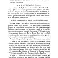 0097 - Page 97 - Mémoires originaux. Des dégénérescences qui se produisent dans les maladies aigues et de leurs conséquences au point de vue clinique. Par M. A. Laveran..