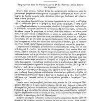 0256 - Page 256 - Index bibliographique. Signes précis du début de la convalescence dans les maladies aiguës, par le Dr Léon Molé. Paris, J.-B. Baillère, 1870. In-8 de 112 pages. 3 francs. / Des gangrènes dans les fractures, par le Dr. G. Nepveu, ancien interne des hôpitaux