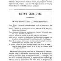 0335 - Page 335 - Mémoires originaux. De l'athétose. Par le Dr William Hammond... / Revue critique. Traités nouveaux sur la chimie biologique
