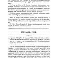 0506 - Page 506 - Bulletin. Sociétés savantes. II. Académie des sciences / Bibliographie. Les spectres d'absorption du sang, par Victor Fumouze..., 1871 ; Chez Germer-Baillière..