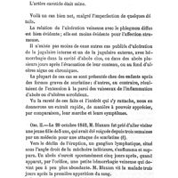 0515 - Page 515 - Mémoires originaux. De l'ulcération des veines jugulaires. Par le Dr G. Cross. (Extrait de «The American Journal of the Medical sciences.» Avril 1871.). Par M. A. d'Espine... Observation Ire / Obs. II