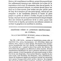0531 - Page 531 - Mémoires originaux. De l'ulcération des veines jugulaires. Par le Dr G. Cross. (Extrait de «The American Journal of the Medical sciences.» Avril 1871.). Par M. A. d'Espine... Obs. XIII / Herpétisme utérin ou affections herpétiformes de l'utérus. Par le Dr Noël Gueneau de Mussy... (Suite et fin.)
