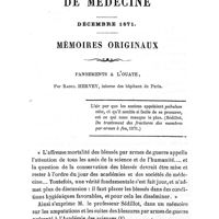 0641 - Page sans numérotation - Mémoires originaux. Pansements à l'ouate. Par Raoul Hervey..