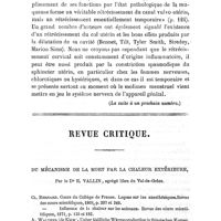 0727 - Page 727 - Mémoires originaux. Contribution à l'étude de la dysménorrhée membraneuse. Par MM. Henri Huchard et F. Labadie-Lagrave... (3e article.). (La suite à un prochain numéro.) / Revue critique. Du mécanisme de la mort par la chaleur extérieure. Par le Dr E. Vallin..