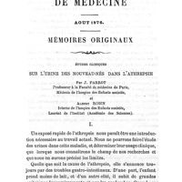 0129 - Page 129 - Mémoires originaux. Études cliniques sur l'urine des nouveau-nés dans l'athrepsie. Par J. Parrot..., et Albert Robin...