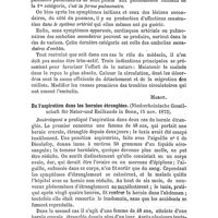 0733 - Page 733 - Revue générale. Pathologie chirurgicale. Des conditions de la curabilité des embolies. Par M. Bouillon-Lagrange / De l'aspiration dans les hernies étranglées. (Niederrheinische Gesellschaft für Natur-und Heilkunde in Bonn, 15 nov. 1875).