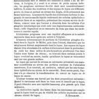 0610 - Page 610 - Revue générale. Pathologie médicale. Lupus et carcinome, par le Dr Ed. Lang d'Inspruck. Vjschr. f. Dermatol. u. Syphilis, t. II, p. 165, 1874. / Emphysème survenu à la suite d'une perforation spontanée de l'intestin, par le Dr Henry A. Lediard (The Lancet, 27 janvier 1877)