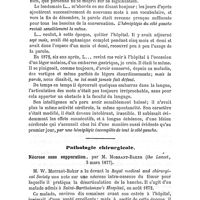 0596 - Page 596 - Revue générale. Pathologie médicale. / Pathologie chirurgicale. Nécrose sans suppuration, par M. Morrant-Baker. (the Lancet, 3 mars 1877)