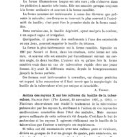 0504 - Page 500 - Revue analytique. Sur les variations morphologiques du bacille de la tuberculose, par Chas. F. Craig (Medicine Detroit, juin 1897) / Action des rayons X sur les cultures du bacille de la tuberculose, Francis Pott (The Lancet, 20 novembre 1897, p. 1314.)