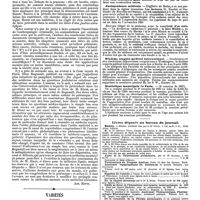 0040 - Page 36 - Bibliographie. Les Irresponsables devant la justice, par M, le docteur A. Riant, licencé en droit, etc. 1 vol. in-18 de la Bibliothèques scientifique contemporaine. - Paris, 1888, J.-B. Baillière et fils. [Ant. Ritti]. / Variétés. Société de Chirurgie. / Hôpital Boucicaut. / Jurisprudence médicale. / Dixième congrès médical international. / Statistique municipale de Paris. / Livres déposés au bureau du journal