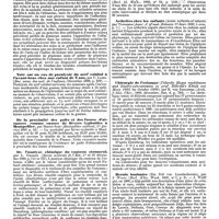 0050 - Page 46 - Revue des journaux. Médecine. Diagnostic précoce des néphrites chroniques. (Early diagnosis of chronic kidney lesions), par Bond. / Note sur un cas de paralysie du nerf cubital à l'avant-bras chez une enfant de 7 ans, par C. Luzet. / De la proximité des puits et des fosses d'aisances comme causes de fièvres typhoïdes à Montpellier, par Bertin-Sans. / De l'analyse chimique du contenu stomacal, par L. Georges. / Chirurgie. Prolapsus du rectum chez l'adulte guéri par les pointes de feu superficielles, par Dumas. / Catalepsie à la suite de chloroformisation. (Ein Fall von Katalepsie in der Chloroformnarkose), par F. Oelkers. / Arthrites chez les enfants (Acute Arthritis of infants) par Townsend. / Chirurgie de l'estomac (Ueberdie Magen resektionem und Gastro-enterostomien in prof. Billrotk's Klinik von Marz 1885 bie October 1889). par R. von Eiselsberg. / Hernie lombaire (Ein Fall von Lumbarhernie), par J. Wolff