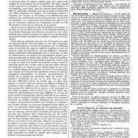 0052 - Page 48 - Variétés. Création d'un corps de santé colonial. / École de service de santé de la marine. / Faculté de médecine. / Hôpitaux de Paris. - Concours du bureau central de médecine. / Nécrologie. Binet (De Genève). / Livres déposés au bureau du journal