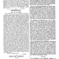 0072 - Page 68 - Travaux originaux. La désinfection d'une ville pestiférée au XVIIe siècle, par M. le Dr de Santi. Désinfection de Montpellier en 1630. (A suivre). / Correspondance. Note sur la grippe. [Dr Küss]. / Revue des journaux. Neuropathologie. Sur l'acromégalie, par M. Recklinghausen. / Sur un cas d'érythromélalgie ou névrose congestive des extrémités, par Auché et Lespinasse. / La maladie de Friedreich, par P. Ladame. / De la dégénérescence secondaire du faisceau de Gowers, par X. Francotte. / Gynécologie. De l'étiologie de la péritonite septique, par E. Bumm
