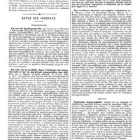 0144 - Page 140 - Travaux originaux. Traitement local des inflammations, par M. Desplats, ... (Leçons recueillies par M. Wacquez, interne du service.) (Suite). / Revue des journaux. Neuropathologie. Un cas de Syringomyélie, par Gilles de la Tourette et Zaguelmann. / Du rôle de la syphlilis dans l'étiologie du tabesdorsalis et de la paralysie progressive des aliénés, par S. Vermel. / Des scolioses dans les névralgies sciatiques, par E. Brissaud. / Médecine. Épidémie d'amygdalite (Report on an outbreak of diphtheritic tonsillitis at Eton college in september 1889), par J. Gooch. / Tuberculose pulmonaire, bronchite chronique, dilatation des bronches, bronchorrhées, traitement par le gaïacol iodoformé, par Picot