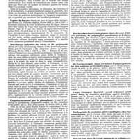 0145 - Page 141 - Revue des journaux. Médecine. Tuberculose pulmonaire, bronchite chronique, dilatation des bronches, bronchorrhées, traitement par le gaïacol iodoformé, par Picot. / Lupus du larynx (Sopra un caso di lupus della laringe), par Massei. / Surcharge calcaire du coeur et du péricarde (Notes of a case of calcareous disease of the heart and pericardium), par D. Drummond. / Empoisonnement par le phosphore (A case of poisoning by phosphorus, presumably caused by the inunction of rat paste), par L. Hill. / Kyste hydatique du cerveau, par Rabot. / Chirurgie. Recherches bactériologiques dans des cas d'abcès pelviens, de salpingites purulentes et d'abcès de l'ovaire, par Boisleux. / De l'arthrotomie dans certaines formes graves du rhumatisme articulaire aigu, par P. Dubujardoux. / Corps étranger (haricot) ayant séjourné neuf jours dans la trachée ; guérison après trachéotomie, par H. Douart. / Pathogénie de certains abcès multiples chez les nourrissons, par L. Couder. / Sur un cas rare de kyste muqueux à cellules cylindriques du prépuce, par P. Redard
