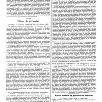 0148 - Page 144 - Bibliographie. Index bibliographique. Le nouveau-né, par le Dr A. Auvard, accoucheur des hôpitaux de Paris, avec 17 figures dans le texte. Paris, in-12. O. Doin, éditeur, 1890. / Thèses de la Faculté. Traitement du pholapsus du rectum, par Lyot (19 mars 1890). / Contribution à l'étude du traitement de la tuberculose des os, des articulations et des synoviales tendineuses. - De l'emploi des antiseptiques et en particulier du naphtol camphre, par J. Reboul (Thèse du 7 mars 1890). / De la suspension dans l'ataxie locomotrice progressive et dans la sclérose en plaques, par W. Gosselin. / Études cliniques et anatomo-pathologiques sur le foie cardiaque, par E. Parmentier (27 février 1890). / Étude sur le rein des tuberculeux et sur la néphrite tuberculeuse en particulier, par Ernest Coffin (13 février 1890). / Étude clinique et expérimentale des amyotrophies réflexes d'origine articulaire, par R. Deroche (Thèse de doctorat. Paris, Steinheil, 1890). / Livres déposés au Bureau du Journal
