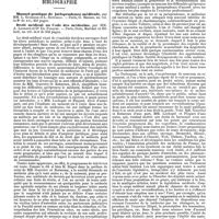 0159 - Page 155 - Revue des journaux. Chirurgie. Rupture de la vessie (Rupture of the bladder, a case with mistake in the diagnosis), par J. Bryant. / Bibliographie. Manuel pratique de jurisprudence médicale, par MM. L. Guerrier et L. Rotureau. - Paris, G. Masson, un vol. in-8° de XVI, 462 pages. Droit médical au Code des médecins, par MM. A. Lechopié et Dr Ch. Floquet. - Paris, Doin, Marchal et Billard, un vol. in-8 de 532 pages