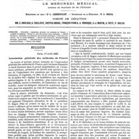 0185 - Page 181 - Sommaire. / Bulletin. Association générale des médecins de France