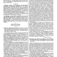 0219 - Page 215 - Revue des journaux. Chirurgie. Abcès du cerveau (A case of central abscess of the brain, with some remarks upon its relation to contusion), par Ch. Phelps. / Gynécologie. Fibrome utérin et grossesse ; myomectomie, guérison, la grossesse continue, par A. Routier. / Pyokolpos et pyométrie primitifs chez une fillette de 15 ans (Primärer Pyokolpos und Pyometra bei einem 13 jahringen Kinde), par Rheinstoedtern. / Bibliographie. Traité de diagnostic médical (Recherche des signes physiques dans les maladies internes), par Hermann Eichhorst, traduit et annoté sur la dernière édition allemande par les docteurs A.-B. Marfan et F. Weiss. (Steinheil, ..., Paris, 1890) (770 pages, in-8). / Etudes de clinique infantile, par le Dr Sevestre, 1 vol. in-8° de 144 pages. Paris, Lecrosnier et Babé, éditeurs, 1889. [Georges Thibierge]. / Dyspepsie et catarrhe gastrique ; thérapeutique des maladies des voies digestives, par Coutaret (de Roanne). Un volume de 1200 pages. G. Masson, éditeur, Paris, 1890