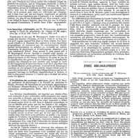 0231 - Page 227 - Bibliographie. Dictionnaire de médecine à l'usage des assurances sur la vie, par le Dr E. Mareau, Paris, O. Douin, 1890. [L. L.]. / Les insectes vésicants, par H. Beauregard, ... ; un volume de 544 pages, avec fig. et 34 pl. lith. Paris, F. Alcan, 1890, in-8. / L'évolution du système nerveux, par le Dr H. Beaunis, ... 1 vol. in-16 de la Bibliothèque scientifique contemporaine. Paris, 1890. J.-B. Baillière, éditeur. [Ant. Ritti]. / Index bibliographique. De la congestion pleuro-pulmonaire, par P. Duflocq. In-8°, 1889. Paris, Steinheil. / Rapport sur la marche de l'épidémie de grippe dans la Seine-Inférieure, présenté à la Société de médecine de Rouen, par R. Brunon (Broch. in-8°, Rouen 1890). / Anatomie pathologique et pathogénie des kystes épidermiques de la main, par Labougle (Thèse de Bordeaux, 1889-1890)