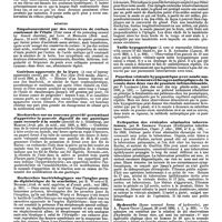0254 - Page 250 - Revue des journaux. Contributions au mutisme hystérique (Beitraege zur hysterischen Stummheit) par Gottfried Leuch. / Médecine. Empoisonnement par des conserves de cerises contenant de l'étain (Four cases of tin poisoning caused by tinned cherries), par Luff et Metcalfe. / Guérison apparente de la lèpre (A case of leprosy apparently cured), par G. H. Fox. / Recherches sur un nouveau procédé permettant d'apprécier le pouvoir digestif du suc gastrique sans recourir à la sonde (procédé de A. Günsburg), par Marfan. / Recherches bactériologiques sur l'angine pseudo-diphthérique de la scarlatine, par R. Wurtz et H. Bourges. / Chirurgie. Fixation de la sonde à demeure (Ueber die Fixirung und Anwendung des Verweilskatheter), par E. Pilz. / Taille hypogastrique (A case of suprapubic lithotomy with suture of the bladder), par A. R. Anderson. / Ponction vésicale hypogastrique avec sonde suspubienne à demeure et lavages antiseptiques de la vessie dans deux cas de prostate infranchissable, par F. Lalesque. / Extirpation des vésicules séminales tuberculeuses, par M. Emmerich Ullmann. / Hydrocèle (Some unusual forms of hydrocele), par A. Pearce Gould