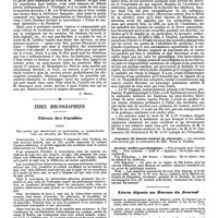 0256 - Page 252 - Bibliographie. Traité de médecine opératoire (opérations générales et spéciales) à l'usage des étudiants et des praticiens, par le Dr Karl Loehker, ..., traduit de l'allemand d'après la 2e édition par le Dr Hermann Hancquet, ... ; préface par M. Alex. von Winiwarter, ... ; avec 271 figures dans le texte. Paris, Georges Carré ; Liège, M. Nierstrasz, 1890. [A. Broca]. / Index bibliographique. Thèses des Facultés. Paris. Des signes qui permettent de soupçonner la tuberculose chez les enfants, par Boucher (22 mai). Conclusions. / Variétés. Nécrologie. / Concours du bureau central de chirurgie. / Société médico-psychologique. / Livres déposés au Bureau du Journal