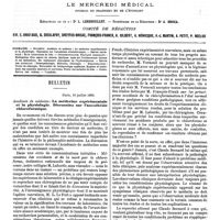0329 - Page 323 - Sommaire. / Bulletin. Académie de médecine : La médecine expérimentale et la physiologie. Discussion sur l'anesthésie chloroformique