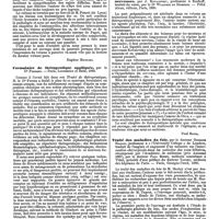0339 - Page 333 - Bibliographie. Traité de chirurgie, publié sous la direction de MM. Simon Duplay, ... et Paul Reclus, ..., Tome II, par MM. Lejars, Michaux, Quénu, Ricard, Poncet. - G. Masson, éditeur, Paris, 1890. [Eugène Rochard]. / Formulaire de thérapeutique appliquée, par le Dr Ferrand. - Paris, Lecrosnier et Babé, 1890. / Hygiène et traitement des maladies mentales et nerveuses, par J. Kovalevsky, professeur à Karkoff, traduit du russe, par le Dr Wladimir de Holstein. - Félix Alcan, éditeur, Paris, 1890. [Paul Blocq]. / Traité des maladies du foie, par le docteur Georges Harley, ... traduit de l'anglais et augmenté d'un mémoire sur l'intervention chirurgicale dans les maladies des voies biliaires, récompensé par l'Académie de médecine (prix Amussat 1887), par le docteur Paul Rodet, ... précédé d'une préface du docteur Tapret, .... - Paris, Georges Carré, 1890