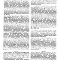 0350 - Page 344 - Revue des journaux. Neuropathologie. Note sur quatre cas de zona, et en particulier sur la douleur rachidienne dans la zone thoracique, par Ch. Féré. / Un cas de myopathie pseudo-hypertrophique avec atrophie des membres supérieurs et troubles de l'intelligence, par Pilliet. / Deux cas de myopathie primitive progressive, par Spillmann et Haushalter. / Médecine. De la présence du sucre dans le sang de certains malades (Uber die diagnostische Verwerthung des Gehaltes an Zucker und reducirender Substanz im Blute vom Menschen bei verschiedenen Krankheiten), par Trinkler. / Exanthème rubéoliforme de la fièvre typhoïde (Uber ein masernaehnliches Exanthem bei Typhus), par Neumann. / Inoculabilité de la lèpre (Zur Uebertragbarkeit der Lepra), par F. Wesener. / Anomalies du coeur (Beitraege zur Lehre von den angeborenen Herzanomalien), par Hugo Preisz. / Furonculose dans le diabète insipide (Furunkulose bei Diabetes insipidus), par Lowinsky. / Chirurgie. Cure radicale de la hernie ombilicale (Zur Radikaloperation grosser, nicht eingeklemmter Nabelbrüche), par Saenger
