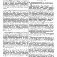 0351 - Page 345 - Revue des journaux. Chirurgie. Kyste dermoïde à contenu huileux (Eine oelhaltige Dermoïdcyste mit Riesenzellen), par Edwin E. Goldmann. / Bactériologie du tétanos (Bakteriologisch Untersuchungen über den Tetanus), par Guido Tizzoni, Joséphine Cattani et Elia Baquis. / Synovites à grains riziformes (Ueber das reiskorperchenhaltige Hygrom der Sehnenscheiden), par Edwin E. Goldmann. / Traitement de la pleurésie purulente (Zur Behandlung der pleuritischen Exsudate mit besonderer Berucksichtigung des Empyems), par Blazejenski. / Etranglement herniaire par pincement latéral (Beitraege zur cuten Darmawandeinklemmung), par E. Schaffer. / Bibliographie. De la glycogénie animale, par le professeur Seegen, traduit de l'allemand par le Dr Hahn. - Paris, G. Masson, 1890