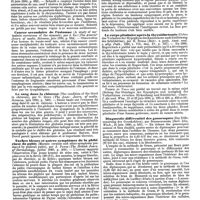 0362 - Page 356 - Revue des journaux. Neuropathologie. Sur la possibilité du diagnostic de l'hypérémie et de l'anémie du cerveau et de la moelle (Can we diagnosticate hyperaemia or anaemia of the brain and cord), par Landon Carter Gray. / Médecine. Sur l'aristol, par Schmitt. / Cancer secondaire de l'estomac (A study of metastatic carcinoma of the stomach), par J. Ely. / Le sang dans la chlorose (The condition of the blood in chlorosis), par C. Dowd. / Taches bleues et autres symptômes de la phthiriase du pubis (Maculae ceruleae and other symptoms produced by pediculi pubis), par J. Payne. / Chirurgie. Réparation des pertes de substances du crâne (Der knocherne Erstaz grosser Schaedeldefekte), par F. König. / Le corps pituitaire après la thyroïdectomie (Ueber das Verhalten der Hypophyse des Kaninchens nach Entfernung der Schilddrüse), par H. Stieda. / Diagnostic différentiel des gonocoques (Zur Differenzirung des Gonokokken), par Steinschneider