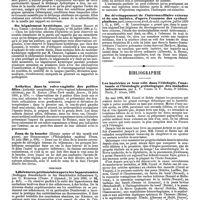 0375 - Page 369 - Revue des journaux. Neuropathologie. Sur un cas de tétanos chez un épileptique, par Camuset. / Du bégaiement hystérique, par Gilbert Ballet et Paul Tissier. / Médecine. Arthrites dans la vulvo-vaginite des petites filles (Arthritis complicating vulvo-vaginal inflammation in children), par H. Koplik. / Zona de la bouche (Herpes zoster of the mouth and gums), par Hugenschmidt. / Chirurgie. Adhérences péritonéales après les laparotomies (Bedingen Brandschorfe in der Bauchhoehle Adhaesionen ?), par O. Kuestner. / Recherches expérimentales relatives à l'action de quelques antiseptiques sur le streptocoque et le staphylocoque pyogène, par Tarnier et W. Vignal. / Du développement de l'intermaxillaire externe et de son incisive, d'après l'examen des cyclocéphaliens, par Lannelongue. / Bibliographie. Les bactéries et leur rôle dans l'étiologie, l'anatomie et l'histologie pathologique des maladies infectieuses, par A. V. Cornil et V. Babès, 3e édition, Paris, F. Alcan, 1890