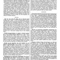 0397 - Page 391 - Revue des journaux. Médecine. Études sur la bacille typhique (Stüdien, über den Typhusbacillus), par W. Cygnaeus. / Chirurgie. Sur un cas rare de plaie de la tête par arme à feu, par W. Ratimoff, de St-Pétersbourg. / Taille hypogastrique et suture vésicale primitive de la vessie chez les enfants, par Duret. / Étude sur la luxation du nerf cubital en dedans de l'épitrochlée, par Annequin. / Pathogénie du torticolis congénital (Zum Kapitel des Schiefhalses), par Meinhardt Schmidt. / Abcès du foie, hépatotomie avec suture du foie à la paroi abdominale, guérison, par L. Defontaine. / Gynécologie. Cancer de l'utérus (Zur Radicaloperation des Carcinoma Uteri), par N. Flaischlen. / Myome et grossesse, opération césarienne (Ein Fall von conservativen Kaiserschnitt), par Everke. / Myomes utérins (Einige Bemerkungen zur Aetiologie der Myome und zur Methode der Myomotomie), par H. Fehling. / Asepsie pour les laparotomies (Die Resultate der aseptischen Laparotomien), par H. Fritsch