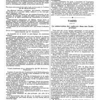 0411 - Page 405 - Index bibliographique. Thèses des Facultés. Paris. Du signe de Frédéric Muller dans l'insuffisance aortique, par Mathieu. / Troubles sympathiques du coeur dans les maladies de l'utérus, par Mlle Marie Rousseau. / Étude spectrophotométrique du sang oxycarboné. Applications médico-légales, par E. Cherbuliez. / Valeur diurétique de la théobromine, par Mme Kouindjy-Pomeranetz. / Essai sur la thermométrie en clinique, par Vacher. / Variétés. La conservation des cadavres dans une Ecole pratique