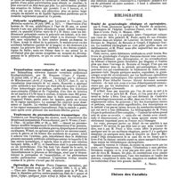 0433 - Page 427 - Revue des journaux. Médecine. Traitement de l'érysipèle de la face par les pulvérisations éthérées de sublimé, par Lovy. / Polyurie syphilitique, par Lecorché et Talamon. / Chirurgie. Transfusion sous-cutanée de sel marin (Beitrag zur Behandlung schwerer Anaemie vermittels subkutaner Kochsalzinfusion), par St. Huzarski. / Traitement du pneumothorax traumatique (Ein Verfahren zur Beseitigung des akuten, nach Penetration der Brustwand enstandenen Pneumothorax), par O. Witzel. / Opération de Porro (Porro Caesarean operation), par W. Cadge. / Bibliographie. Traité de gynécologie clinique et opératoire, par S. Pozzi ..., avec 491 figures dans le texte. Paris, G. Masson, 1890. [A. Broca]. / Thèses des Facultés. Paris. De la folie d'origine cardiaque, ou des troubles psychiques consécutifs aux maladies du coeur, par Fauconneau