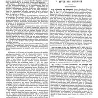 0457 - Page 451 - Travaux originaux. Sur deux cas de syphilis du mésocéphale, à localisations spéciales, par le Dr Colleville, ... / Revue des journaux. Neuropathologie. Les troubles du sommeil (Some disorders of sleep), par W. Mitchell. / Sur un cas de tic de Salaam guéri par un procédé non encore décrit (Sobre um caso de tic de Salaam curado po um processo ainda nao escripto), par Zeferino Meirelles. / Du vertige cardio-vasculaire ou vertige des artério-seléreux, par Grasset, leçons recueillies par Rauzier. / Médecine. Note sur un stigmate professionnel important des boulangers, par G. Rauzier et L. Bourquet
