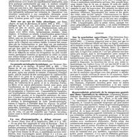0469 - Page 463 - Revue des journaux. Neuropathologie. Modifications apportées à la technique de la suspension dans le traitement de l'ataxie locomotrice et de quelques autres maladies du système nerveux, par Gilles de la Tourette. / Un cas d'hydrocéphalie, par Faguet. / Note sur un cas de folie choréique, par Régis. / La pseudo-méningite hystérique, par Huchard. / Un cas d'acromégalie à début récent, par G. Guinon. / Acromégalie à début précoce, par Surmont. / Médecine. Sur la scarlatine apyrétique (Uber fieberlose Scarlatina), 1° Wertheimber (Münch, med. Wochensch., n° 26, juillet 1890). / Hyperesthésie générale de la muqueuse gastrique dans l'anémie et la chlorose (Allgemeine Hyperaesthesie der Magenschleimhaut bei Anaemie und Chlorose) par Th. Rosenheim