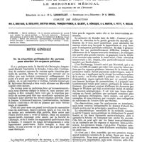 0473 - Page 467 - Sommaire. / Revue générale. De la résection préliminaire du sacrum pour aborder les organes pelviens